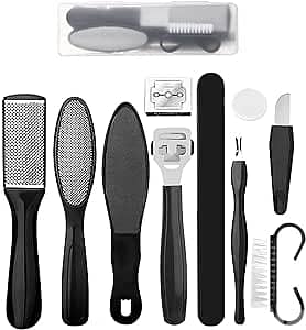 Professional Pedicure Tools Set, 10 in 1 Stainless Steel Foot Care Kit 0