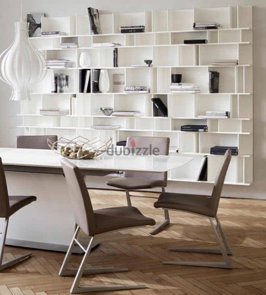 BoConcept leather dining chairs and TV unit 2