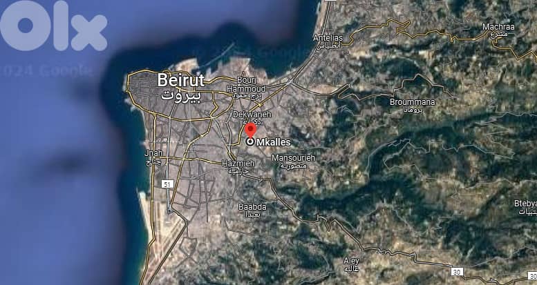 A 600 m2 land for sale in Mekalles ,Main Road - أرض للبيع في المكلس 0