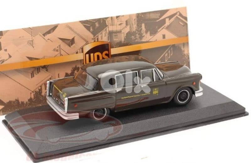Checker Taxi Cab 1975 (UPS postal) diecast car model 1;43 4