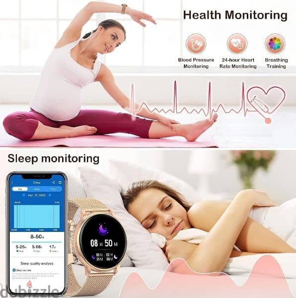 XX Smart Watch Ladies with 2 Strapbands ( Metal + Silicone) 2