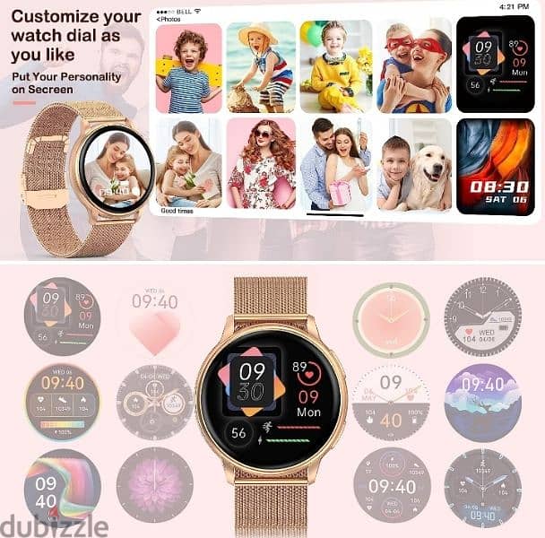 XX Smart Watch Ladies with 2 Strapbands ( Metal + Silicone) 4