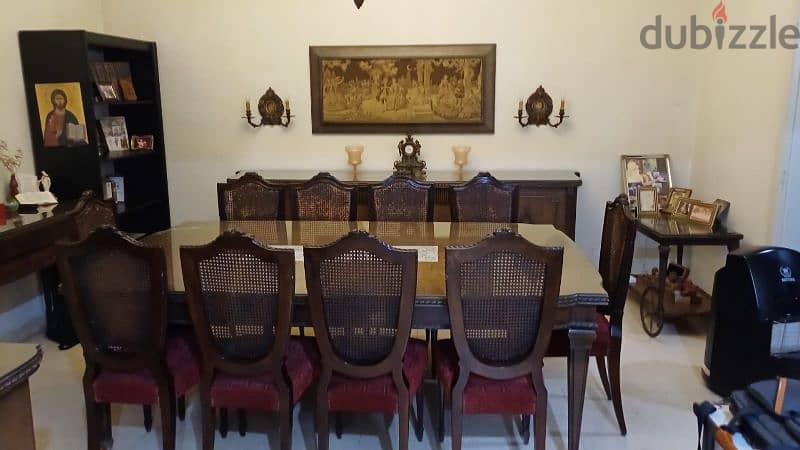 dining room, 12 chairs ,with everything in the pictures. 03273111 0