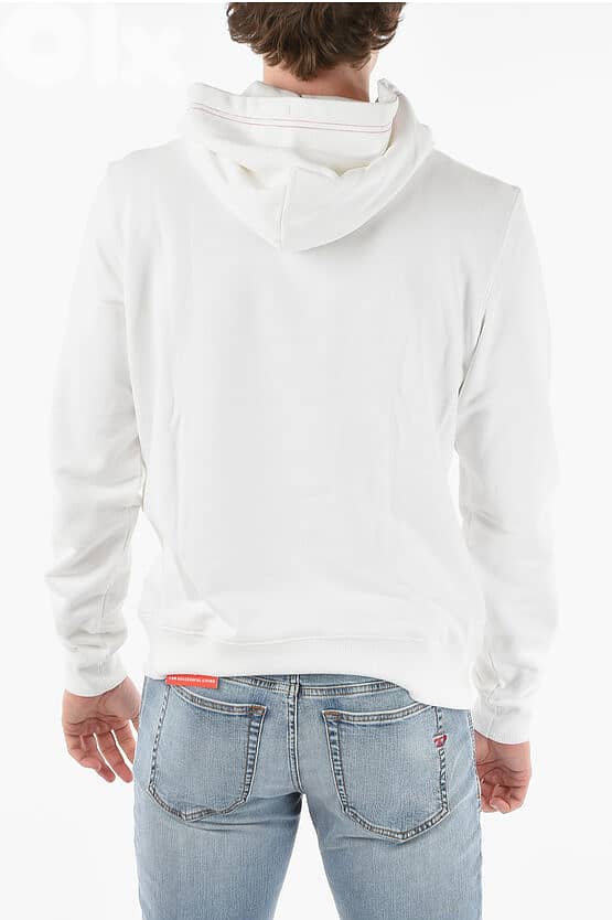 DIESEL - PRINTED S-GINN-C4 HOODIE SIZE M 5