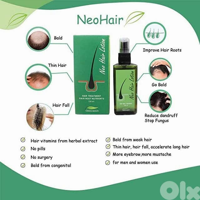 Neo Hair Lotion, Healthy Hair Growth Booster, 120ml 2