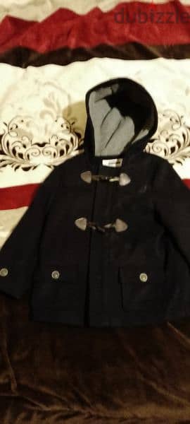 جاكيت جوخ جديدة  ماركة mathercare مبطنة بتلبس من عمر سنتين الى 3 سنوات 0