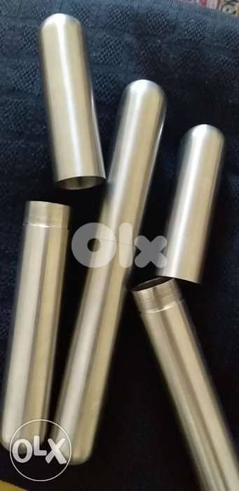 بيت للسيغار عدد 3 ستنليس ستيل سعرهم  35$ 1