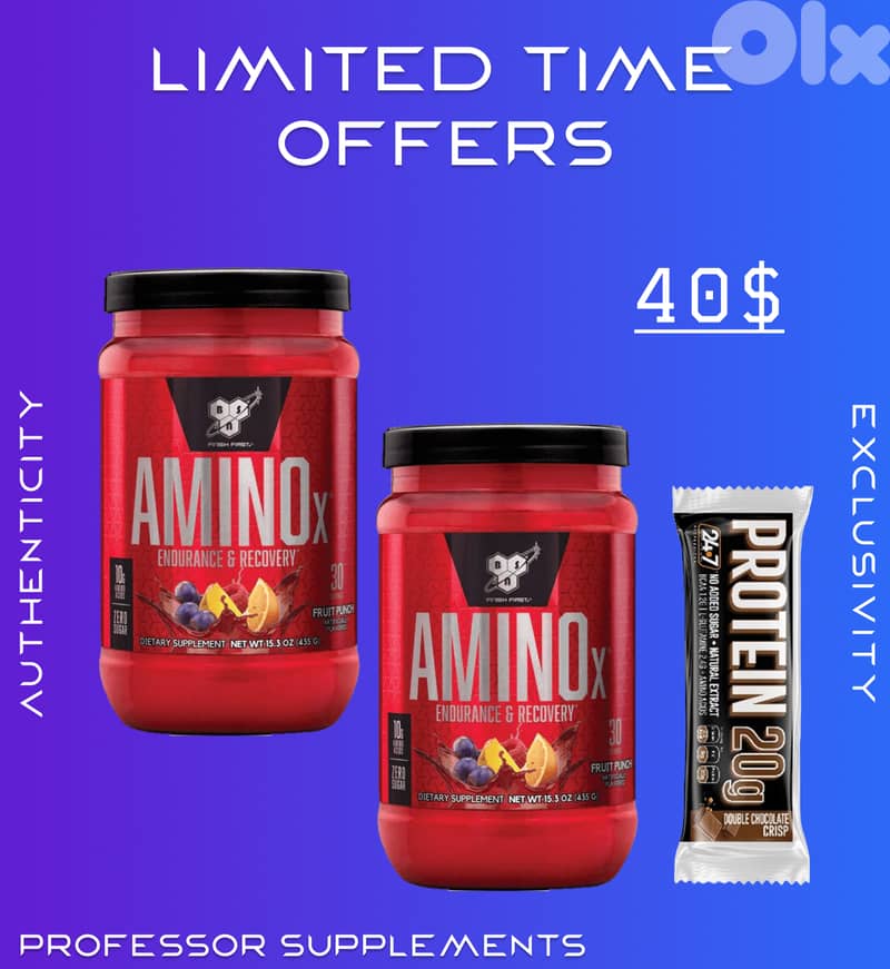 BSN Amino X (30 Servings) Fruit Punch (10g Amino Acids) 3