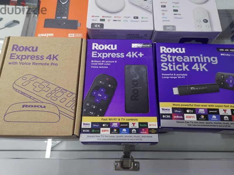 roku express 4k+, express 4k original  tv streaming devices 3