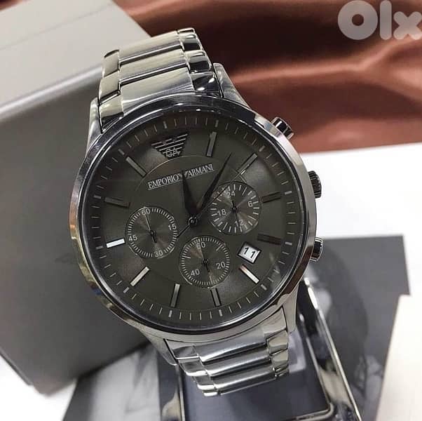 Original Emporio Armani Dark Grey Fancy watch for men 0