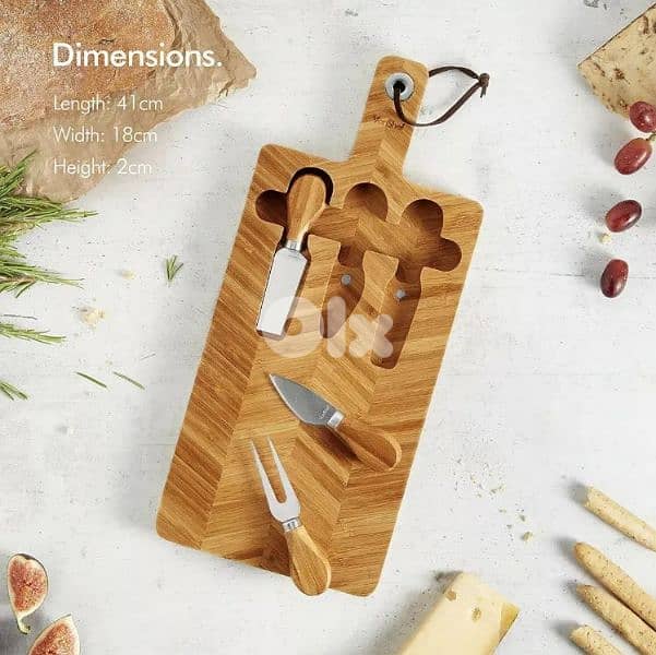 vonshef bamboo cheese board 0