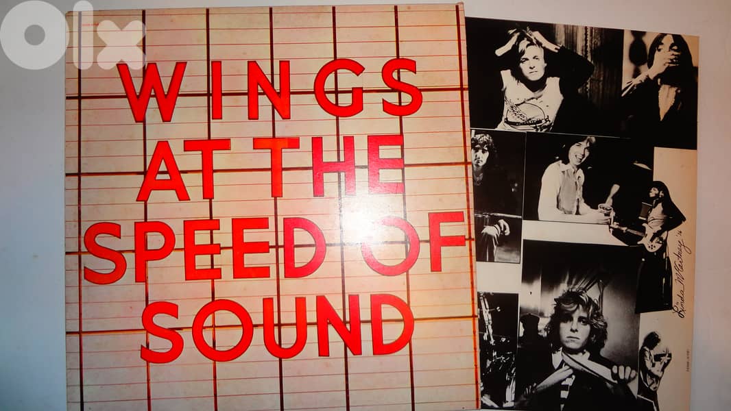Wings at the speed of sound vinyl album media & cover vg 0