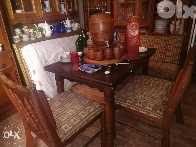 غرف سفرة طاولةمع كراسي فرنسية انتيك 2