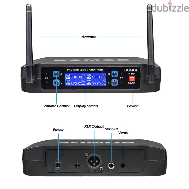 BMG V410 Wireless Microphone System,Ideal for Church,Karaoke,Birthday 1