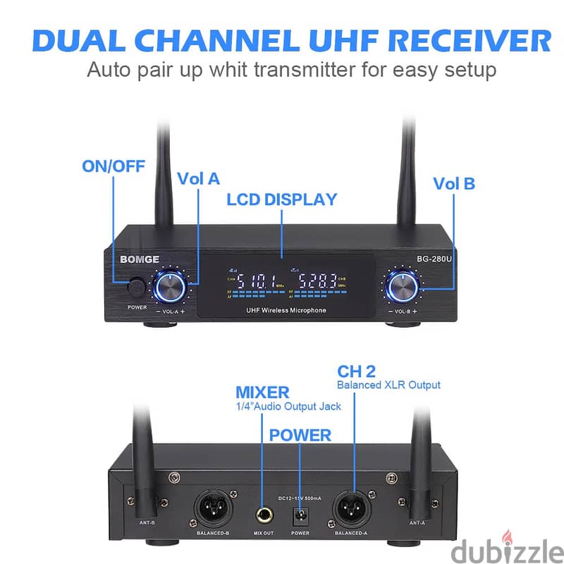 BG-280U Professional Wireless Microphone,Home KTV,Big party,DJ,Wedding 1