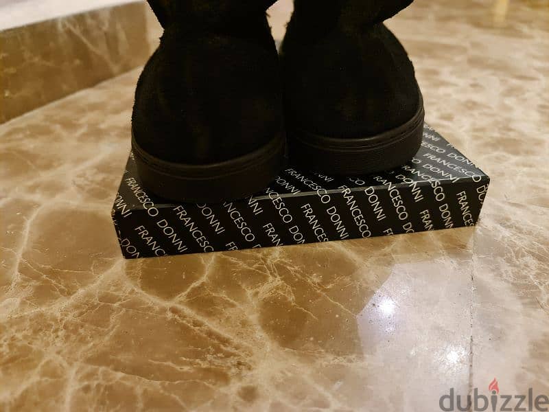 CHAMOIS BLACK SHOES 4