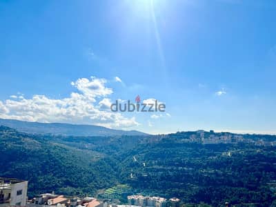 mansourieh semi furnished rooftop with two terraces for rent Ref#4927