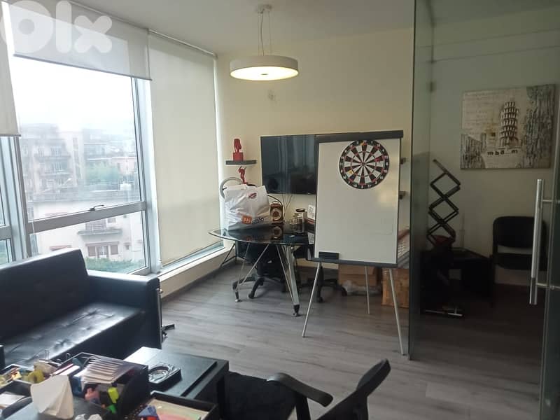 130Sqm |Decorated Office For Rent In Achrafieh مكتب للاجار في الاشرفية 0