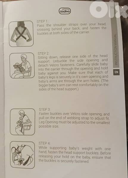 kangourou baby hug carrier asalvo 4