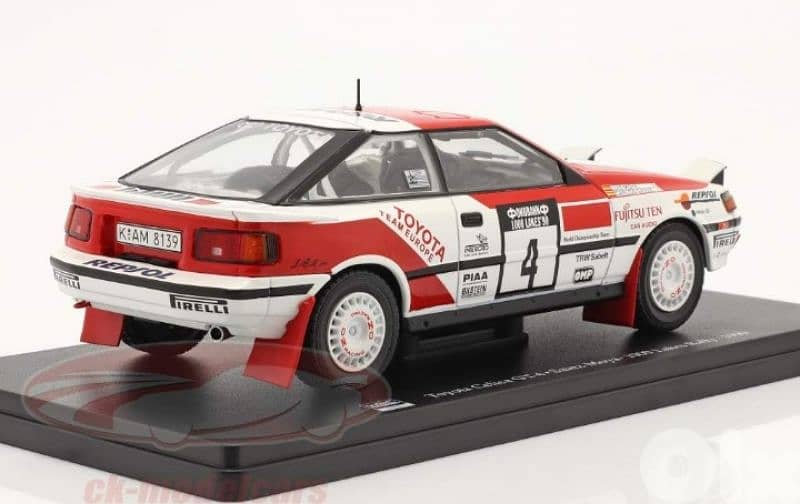 Toyota Celica GT-4 (Rally Finland 1990) diecast car model 1:24 3