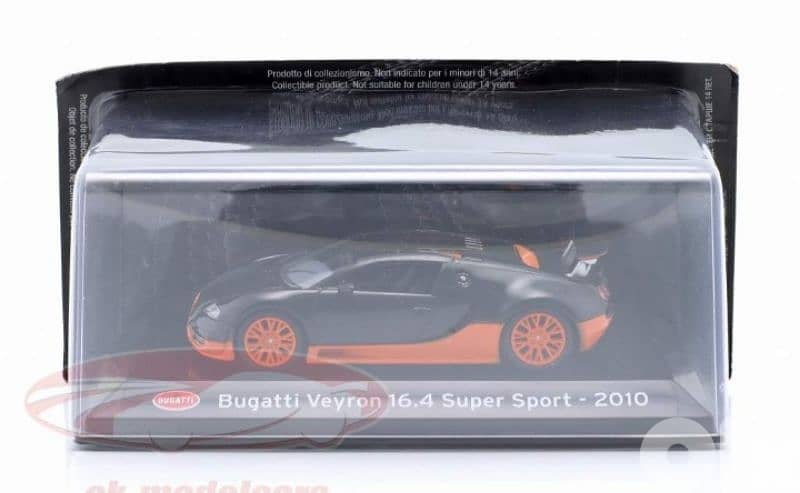 Bugatti Veyron 16.4 Super Sport 2010 diecast car model 1;43. 5