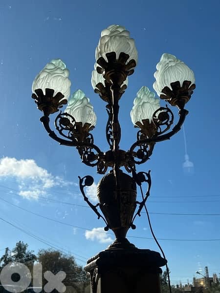 marble chandelier with copper 3