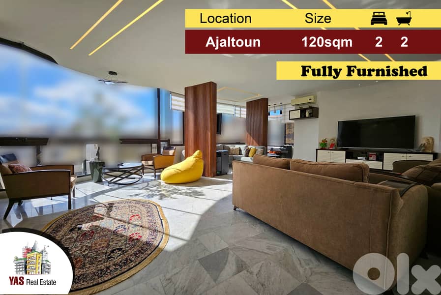 Ajaltoun 120m2 | Furnished | Mountain View | Decorated | Calm Area |TO 0