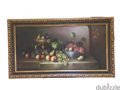 Framed fruit picture like new .