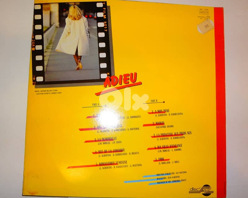 Michele Torr "adieu" vinyl album 1