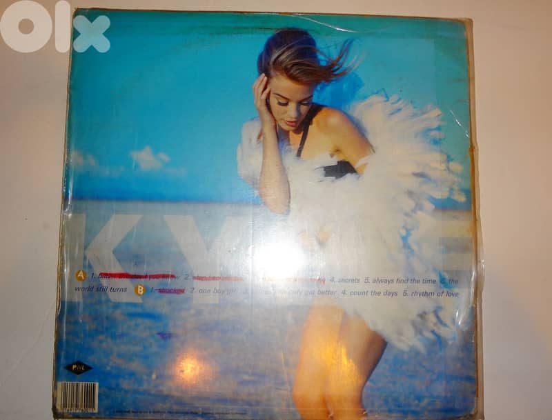 Kylie Minogue "Rhythm of love" album vinyl 1
