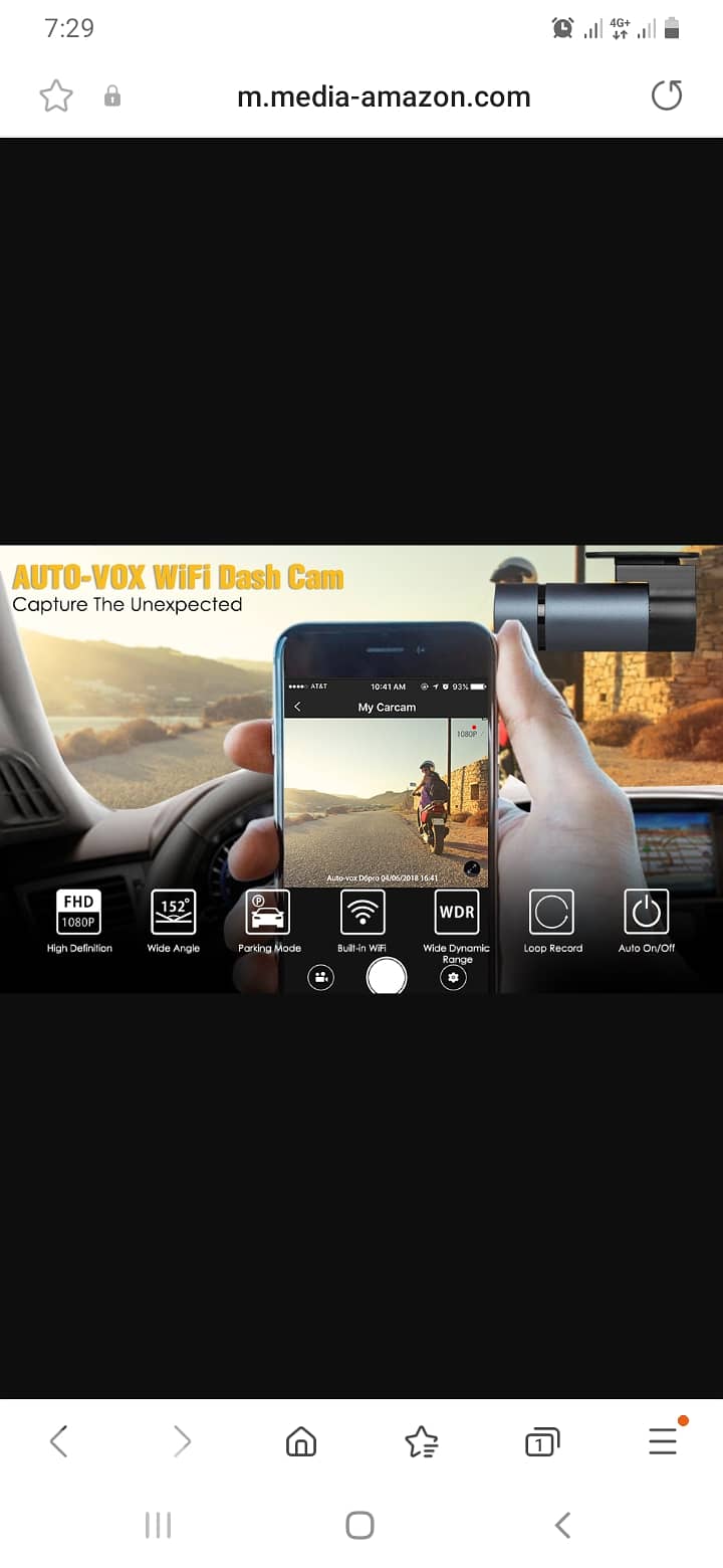 AUTO-VOX D6 Pro 1080p WiFi Dash Cam, Gesture Photography /4$delivery 4