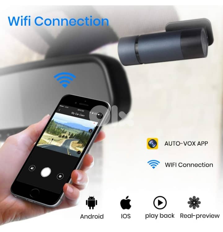 AUTO-VOX D6 Pro 1080p WiFi Dash Cam, Gesture Photography /4$delivery 6