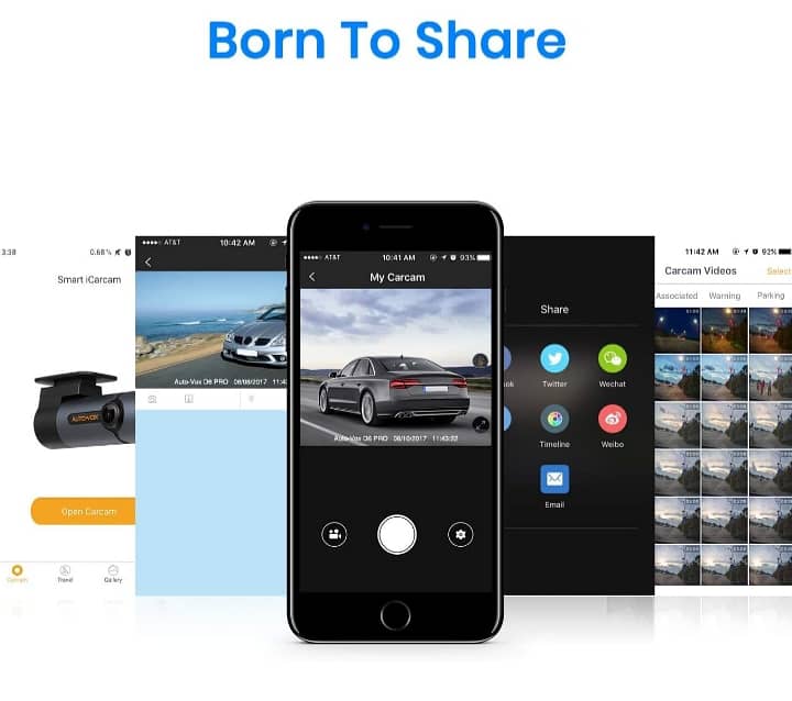 AUTO-VOX D6 Pro 1080p WiFi Dash Cam, Gesture Photography /4$delivery 8