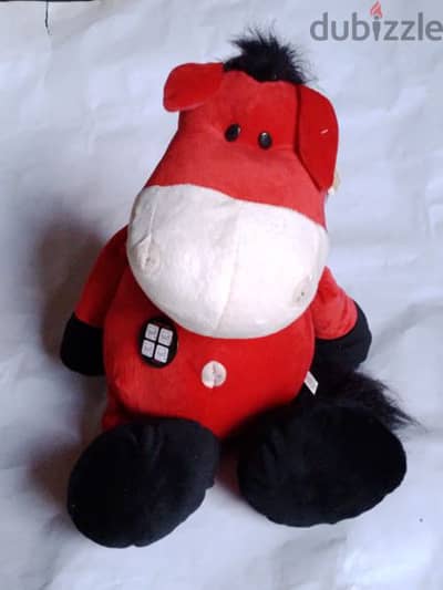valentine's plush red horse