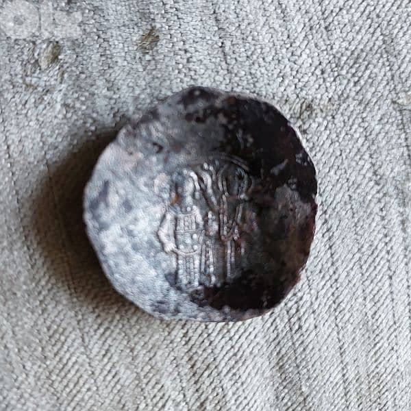 Ancient Jesus Christ Silver Byzantine Concave Coin year 1143 AD 1