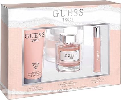 GUESS 1981 3 Pieces Gift Set For Women - EDT 100 ml + 200 Body Lotion 0