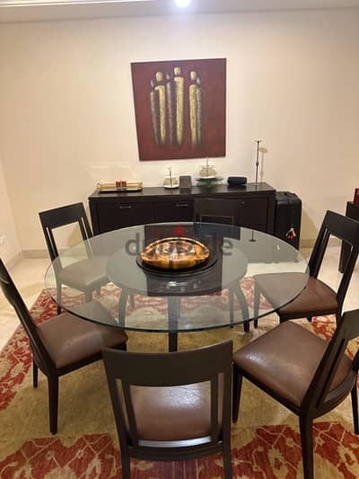 dining room ( round table, chairs & closet )