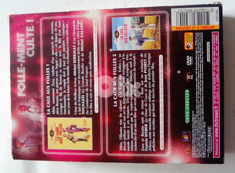 La cage aux folles 1 et 2 2 dvds box set 2
