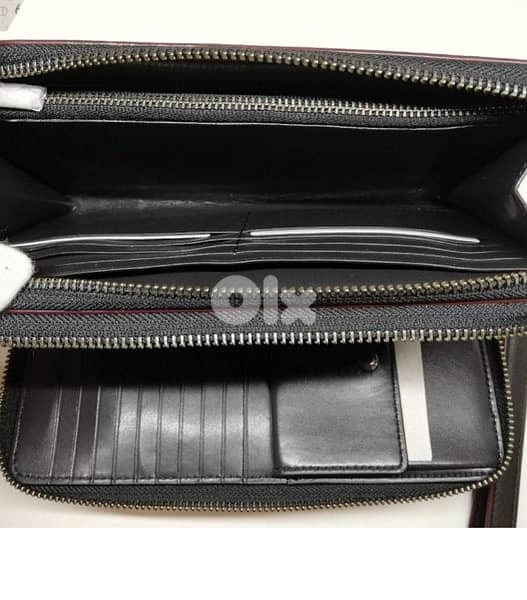 coach Double Zip In Signature Leather handbag 3