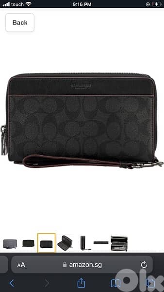 coach Double Zip In Signature Leather handbag 0