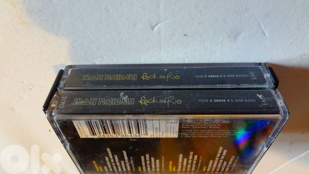 Iron Maiden "Rock in Rio" double cassettes 3