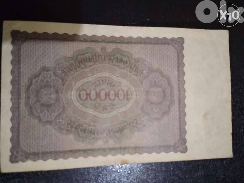German Deutsch Reich Bank note 100 000 Mark year 1923 Berlin mint 1