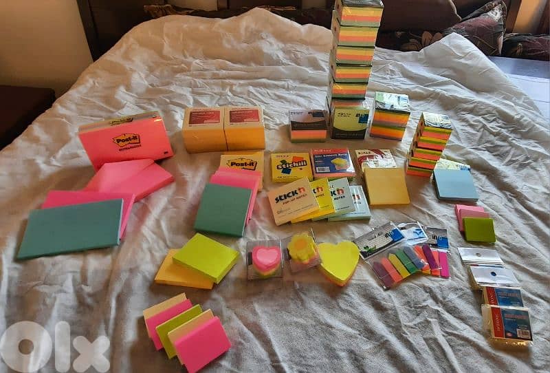 Stationary pens pencils marker scotch sticky notes. All for $500 6