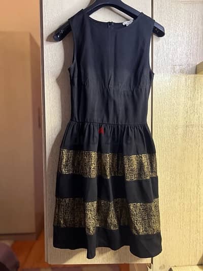 black and gold dress