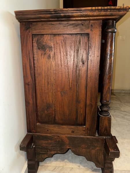 luxurious and unique piece wine rack hand carved wood for chalet,apart 1