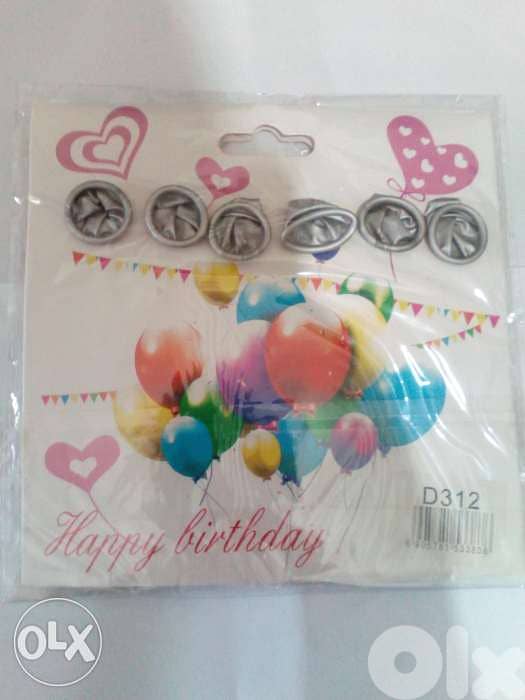 Balloons Quality , 6 Pcs , Silver & Metalic Blue 3