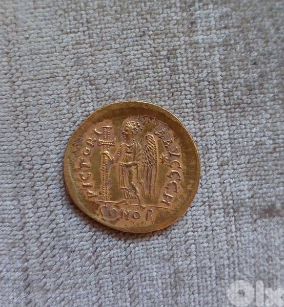 Ancient Eastern Roman Gold Coin Emperor Leo I year 457 AD weight 4.4 g 1