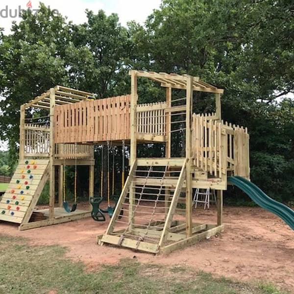 Custom backyard playground ,, playsets , . swings , garden jungle gym 6