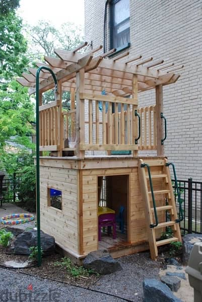 Custom backyard playground ,, playsets , . swings , garden jungle gym 9