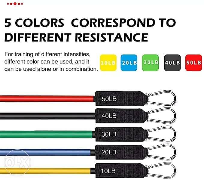 High quality 11pcs/set Resistance Bands 150 LBS for 14$ 1